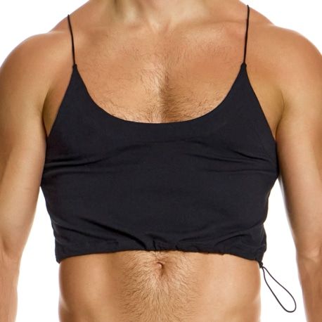 Modus Vivendi Débardeur Crop Antibactérien Noir