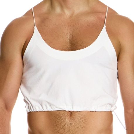 Modus Vivendi Débardeur Crop Antibactérien Blanc
