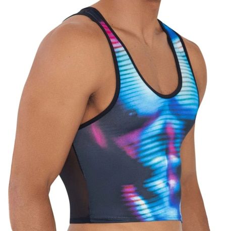  Moonlight Work-N-Out Crop Top - Blue