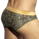 ES Collection Arabic Briefs - Khaki - Gold