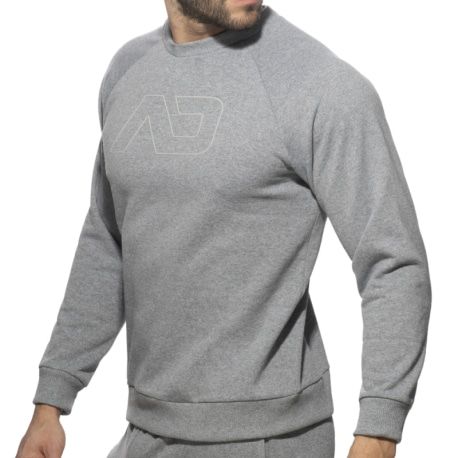 Addicted Sweat-Shirt Coton Recyclé Gris Chiné
