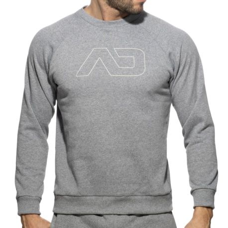 Addicted Sweat-Shirt Coton Recyclé Gris Chiné
