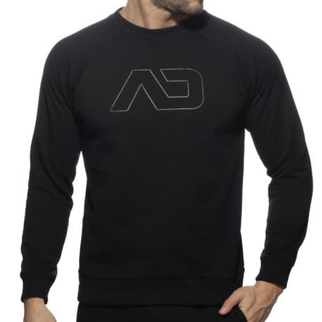 Sweat-Shirt Coton Recyclé Noir