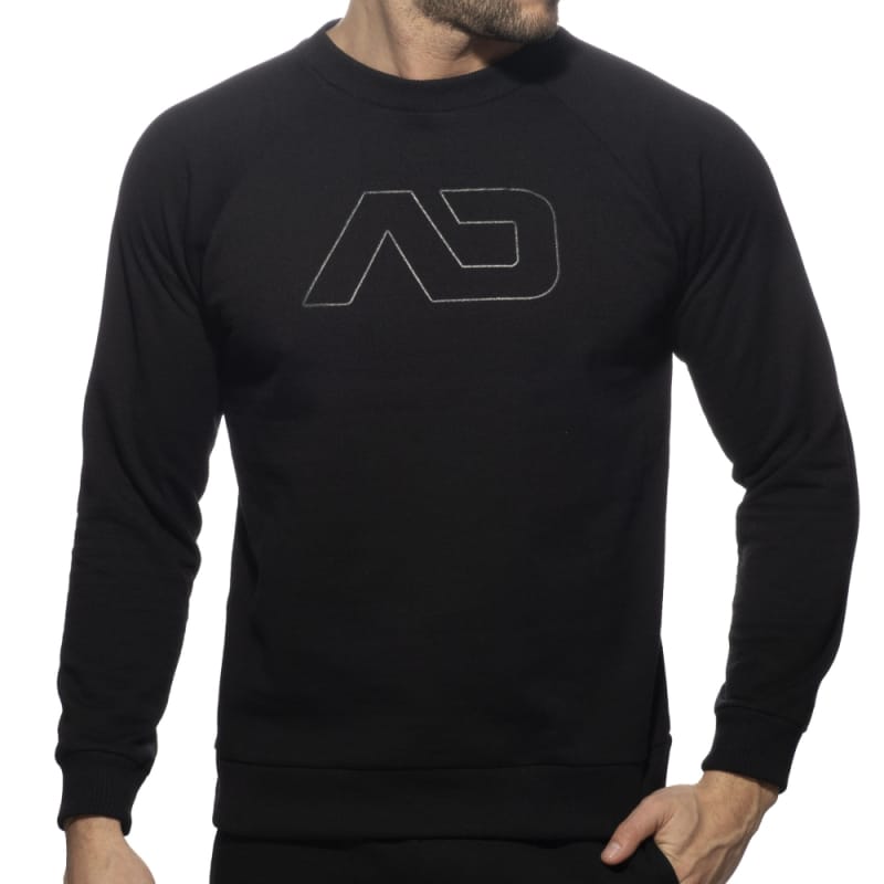 Sweat-Shirt Coton Recyclé Noir