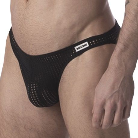 Barcode Reigi Mesh Briefs - Black