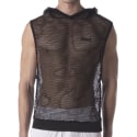 Barcode Hoodie Kosy Mesh Noir
