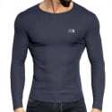 ES Collection Recycled Rib Long Sleeves T-Shirt - Navy