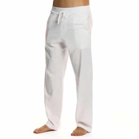 Modus Vivendi Pantalon en Lin Blanc