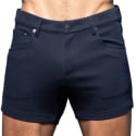 Andrew Christian Skinny Stretch Jean Shorts - Navy
