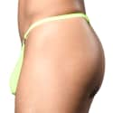 Andrew Christian String de Bain Unleashed Ring Jaune Fluo