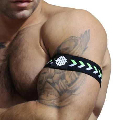  2-Pack Transistor Armbands - Black - Neon Green