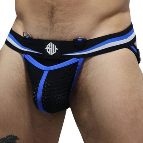  Jock Strap Transistor Noir - Bleu