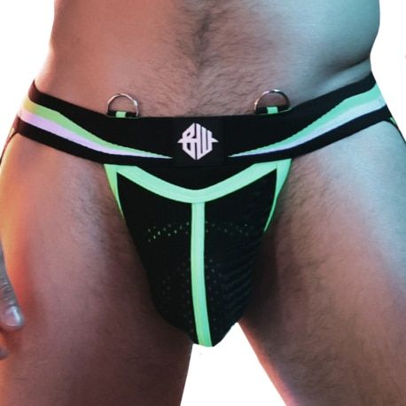  Transistor Jock - Black - Neon Green