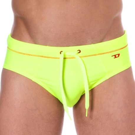 Diesel Neon Swim Briefs - Neon Yellow