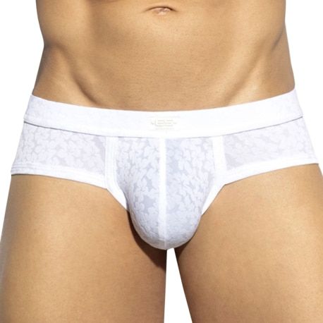 ES Collection Daisy Flower Briefs - White