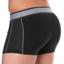 Emporio Armani Piquet Microfiber Boxer Briefs - Black