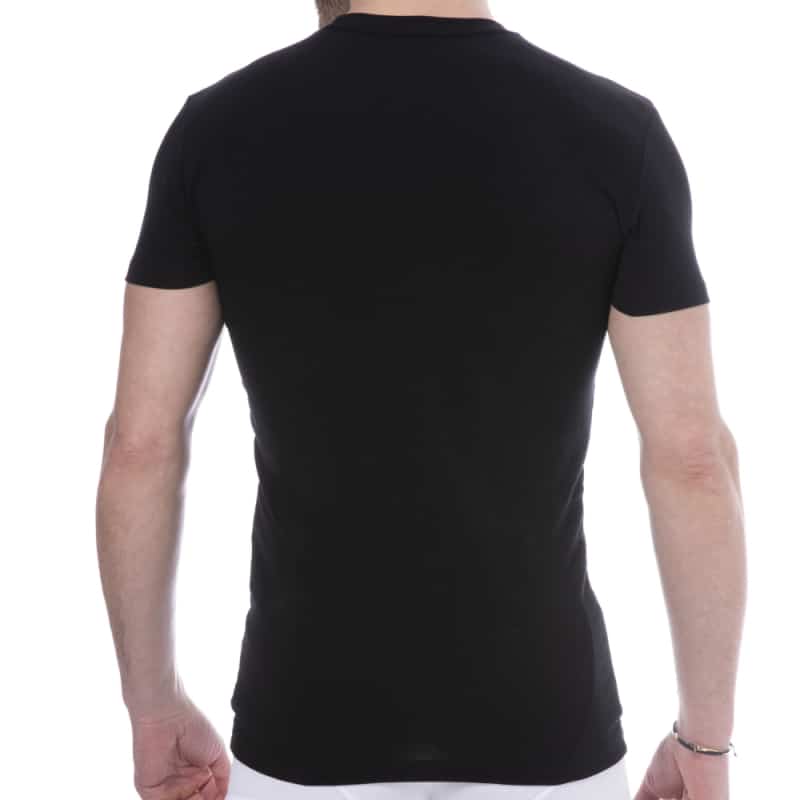 Emporio Armani Megalogo Cotton T-Shirt - Black