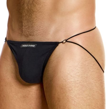 Modus Vivendi Jock Strap Ficelle Antibactérien Noir