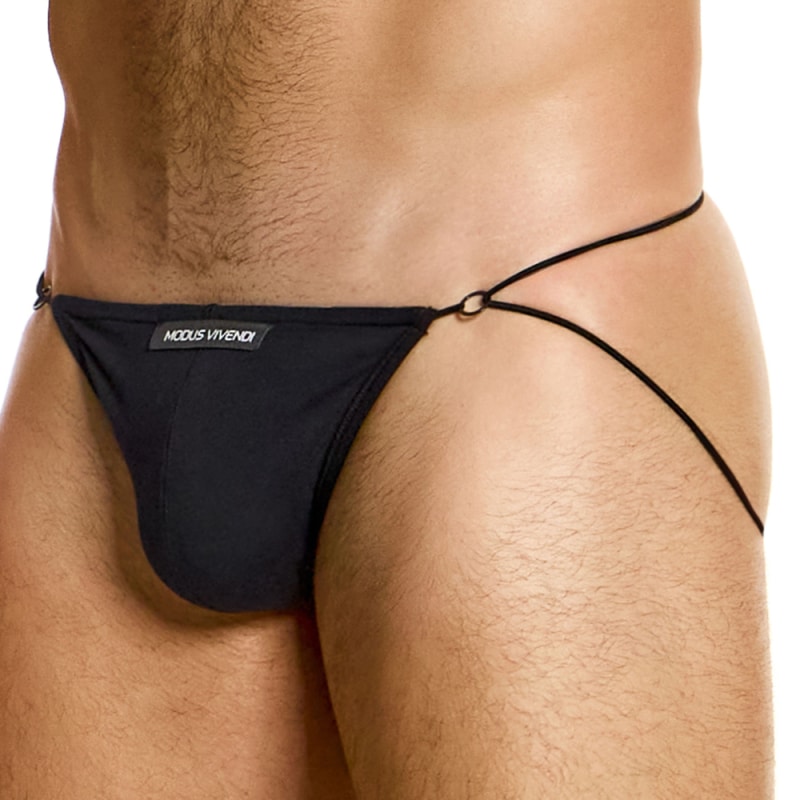 Modus Vivendi Jock Strap Ficelle Antibactérien Noir