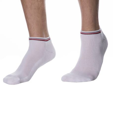 Tommy Hilfiger Lot de 2 Paires de Socquettes Sneaker Iconic Blanches