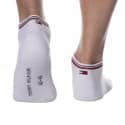 Tommy Hilfiger Lot de 2 Paires de Socquettes Sneaker Iconic Blanches
