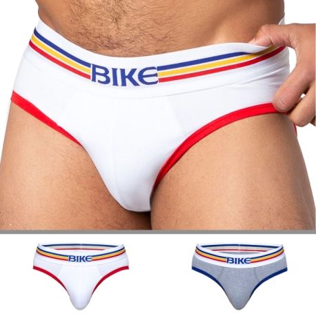  2-Pack Briefs - White - Grey