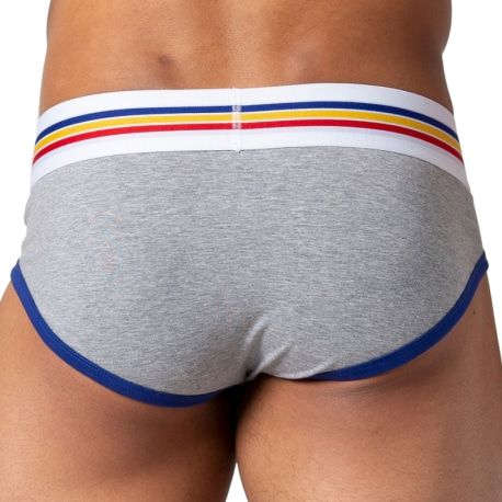  Lot de 2 Slips Blanc - Gris