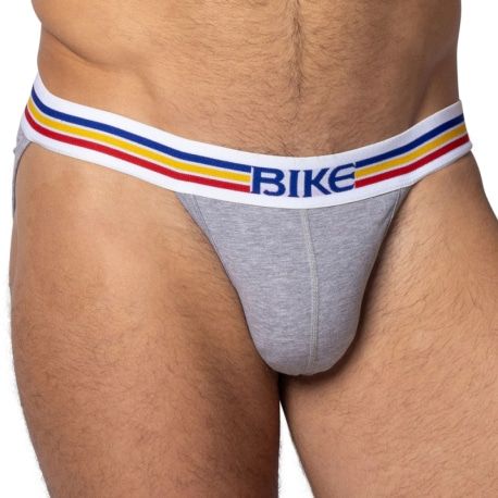  Slip Tanga Coton Gris Chiné