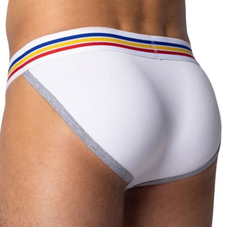  Slip Tanga Coton Blanc