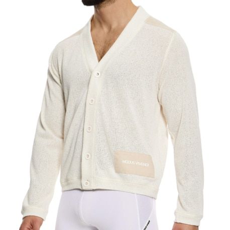 Modus Vivendi Cardigan Plain Knit Beige