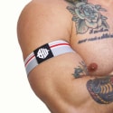  Lot de 2 Brassards Locker Room Gris