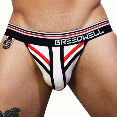  Locker Room Tanga Briefs - White - Black