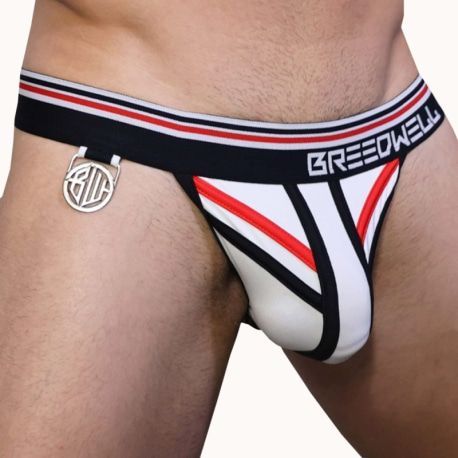  Locker Room Tanga Briefs - White - Black