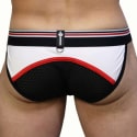  Locker Room Tanga Briefs - White - Black