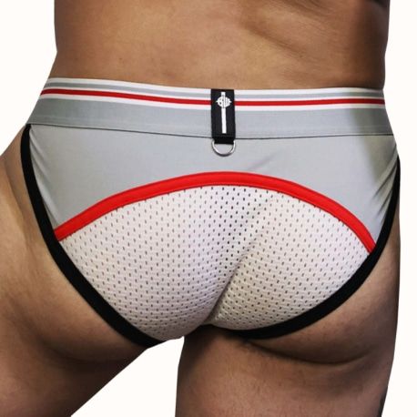  Locker Room Tanga Briefs - Grey