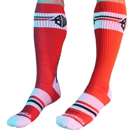  Chaussettes Hautes Locker Room Rouges
