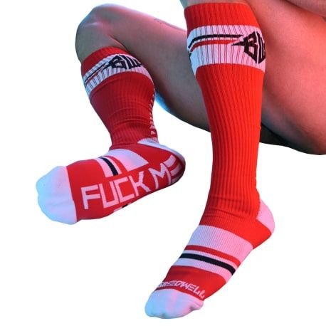  Locker Room Knee Socks - Red