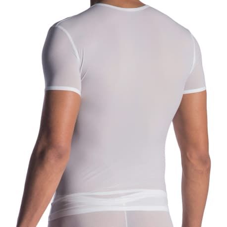 RED 0965 V-Neck T-Shirt - White