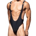 Andrew Christian Ring Swim Bodysuit with Almost Naked - Black