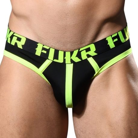 Andrew Christian Slip Zipper Back FUKR Noir