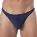TOF Paris String de Bain Uni Bleu Marine