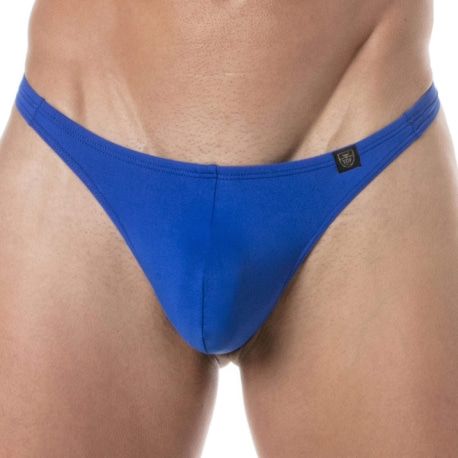 TOF Paris String de Bain Uni Bleu Roi