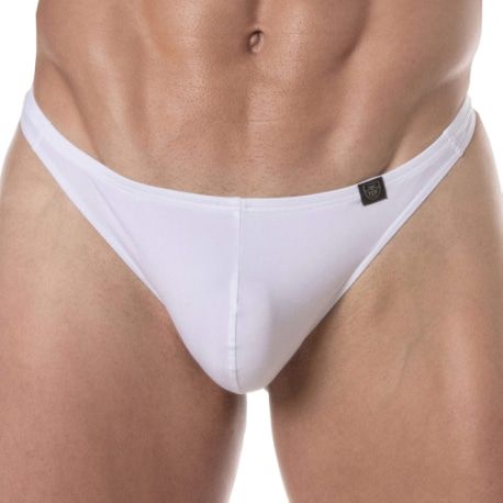 TOF Paris String de Bain Uni Blanc