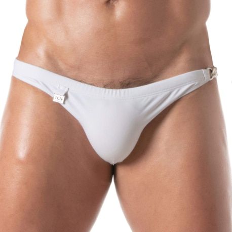 TOF Paris Slip de Bain Chain Blanc