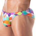 TOF Paris Slip de Bain Mini Imprimé Multicolore