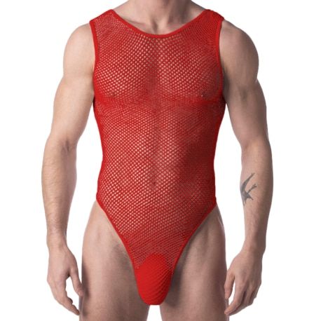 Barcode Body Fishnet Roma Rouge