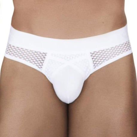  Slip Mesh Swirl Blanc