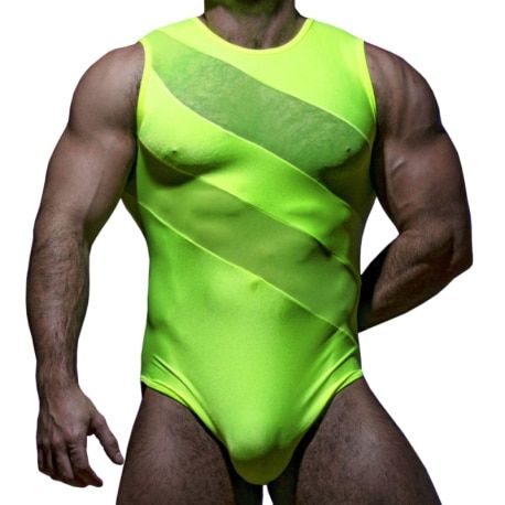 Poseidon Bodysuit - Neon Yellow