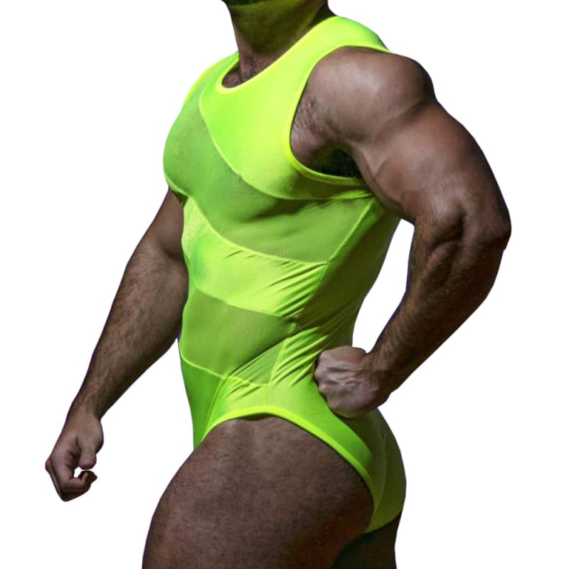  Poseidon Bodysuit - Neon Yellow
