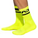 Addicted Chaussettes AD Neon Jaune Fluo